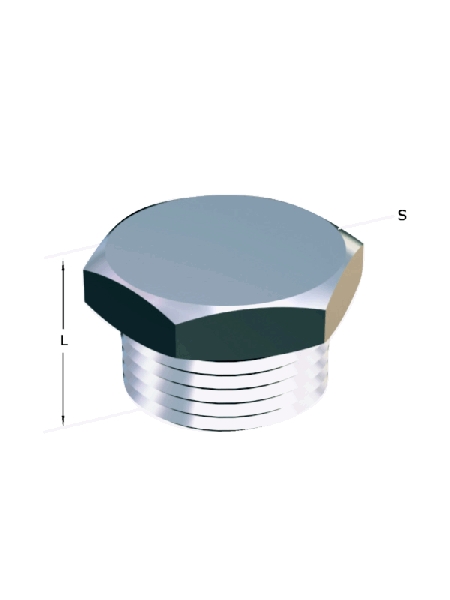 Alacer Mas, Hexagon Plug, Threaded Exterior (Fig. 290)