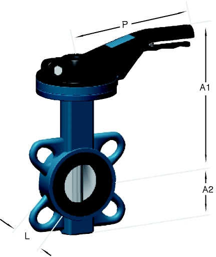 Alacer Mas, Butterfly Valve-Wafer (Art. 109)