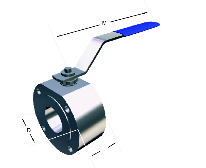 Alacer Mas, 1-Piece Ball Valve-Full Bore (Art. 110)