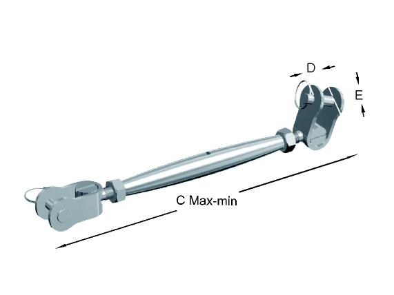 Alacer Mas, Tensioner with two articulated forks