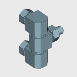 Alacer Mas, Stainless steel 90º screwable hinges Program 1039, 1055