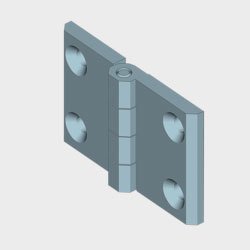 Alacer Mas, Stainless steel screw-on hinges