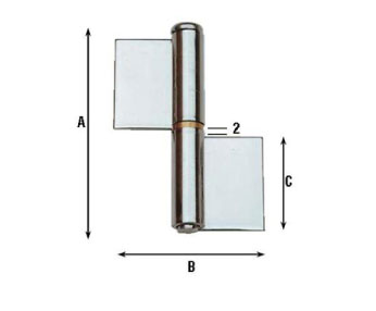 Alacer Mas, Weldable hinges art 1224