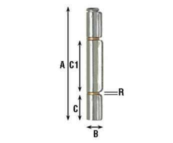 Alacer Mas, Hinge brackets with three wings art 1229