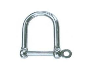 Alacer Mas, Wide type straight shackle in AISI-316 stainless steel