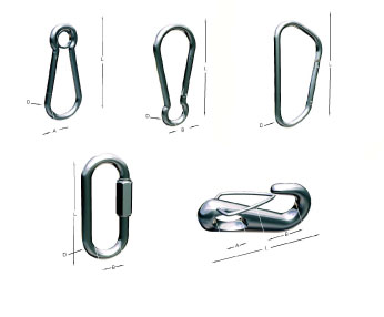Alacer Mas, Carabiners and Snap Hooks