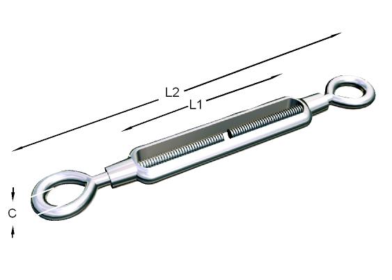 Alacer Mas, Turnbuckle with two eyebolts