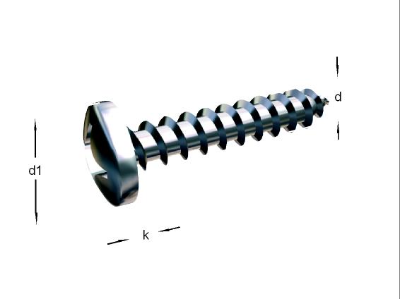 Alacer Mas, DIN-7976 HEXAGONAL HEAD SHEET THREAD SCREW