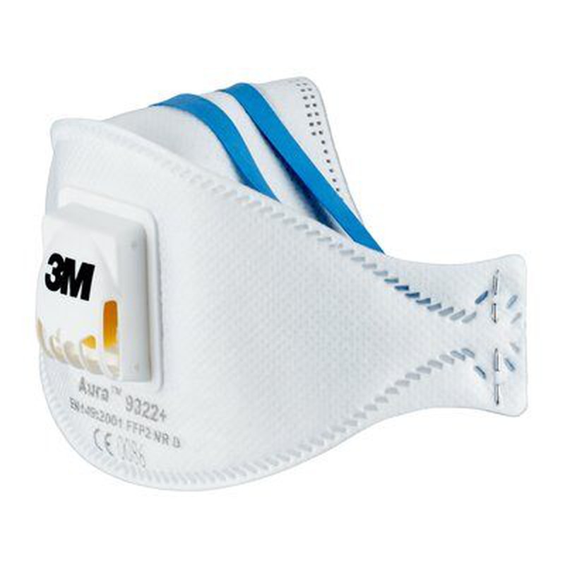 Alacer Mas, 3M™ Aura™ Particulate Respirator, FFP2, with Valve, 9322+Gen3