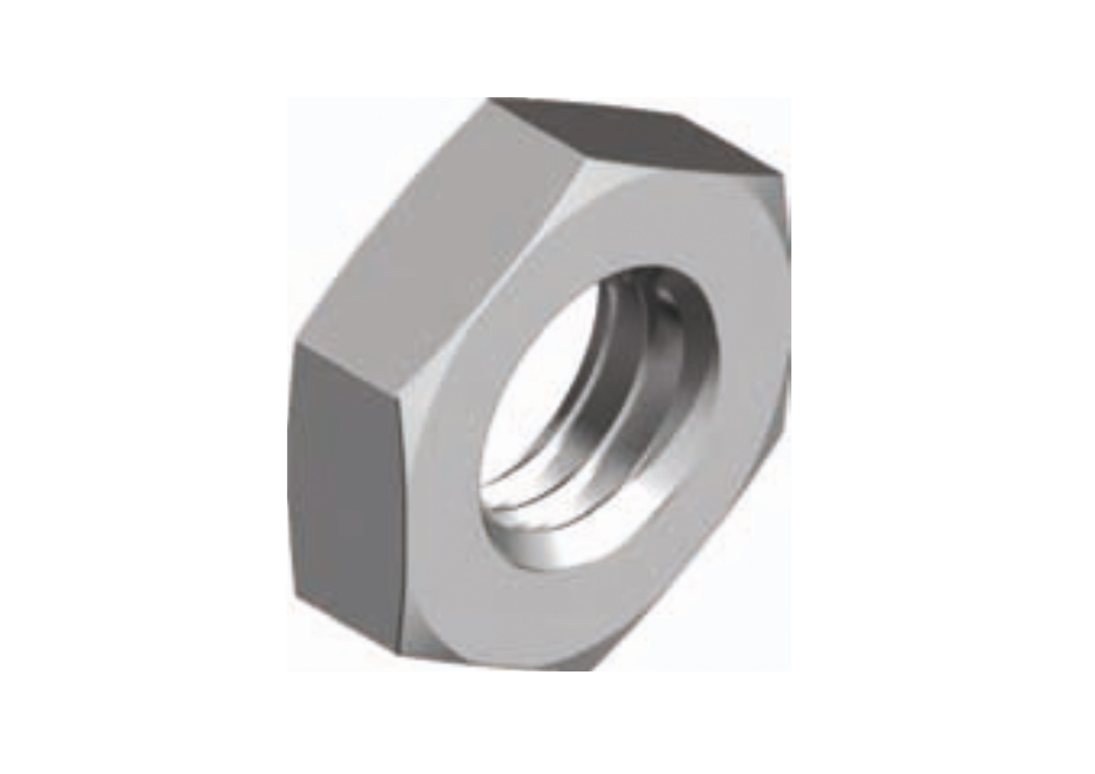 Alacer Mas, Low hexagon nut with form B and chamfer DIN-439 ISO-4035