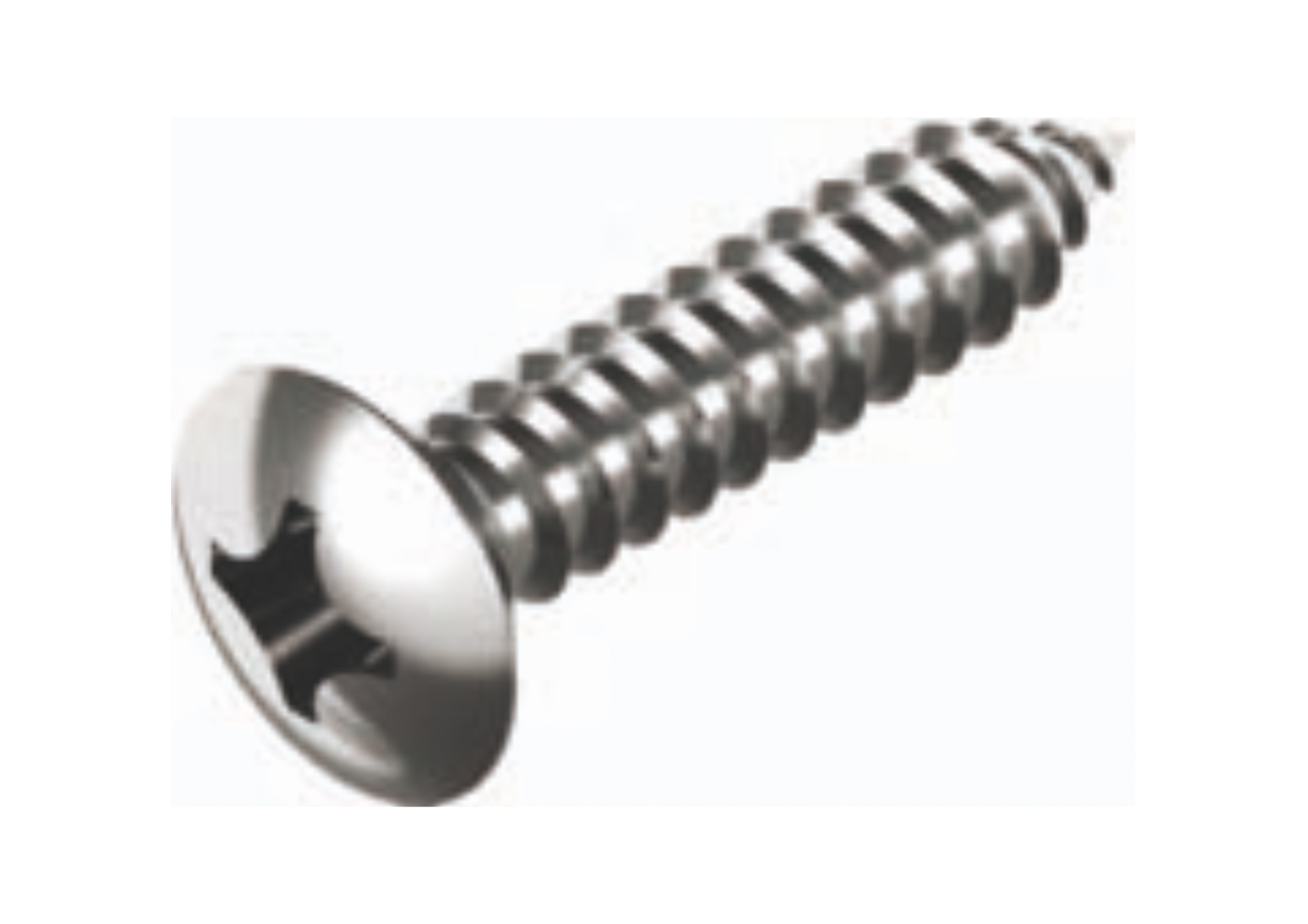 Alacer Mas, Sebum drop head screw with tip and imprint Philips DIN-7983 H