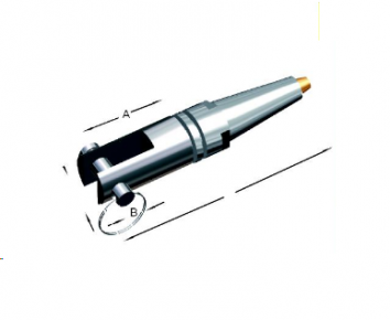 Alacer Mas, Terminal rápido  con horquilla en acero inoxidable AISI-316